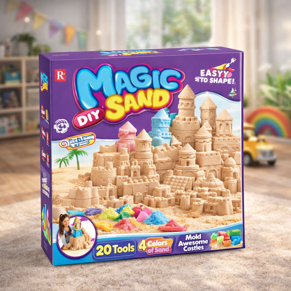 Magic DIY Sand Castle Set – 20-Piece Creative Play Kit