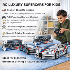 Max Speed RC Racing Car with LED Lights & Full Control – High-Speed Sports Car