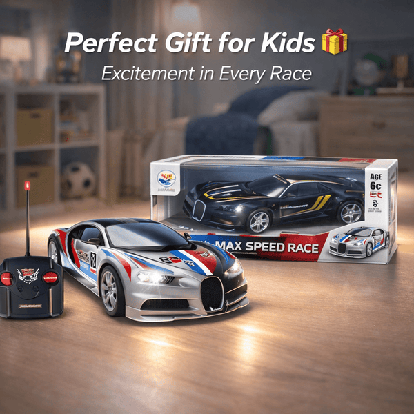 Max Speed RC Racing Car with LED Lights & Full Control – High-Speed Sports Car