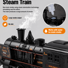 Metal Classic Train Set – Retro Railway with Track & Carriages