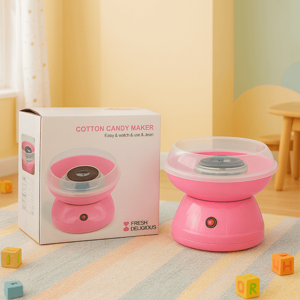 🍬 Mini Cotton Candy Maker Machine – Sweet Fun for Kids & Families!