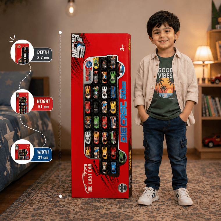 Mini Racing Car Collection Set – Colorful Pull &  Roll Cars for Kids | 30pcs 🏁✨