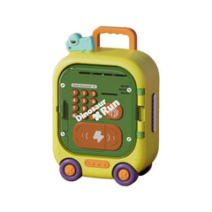 Monster-Themed Password Money Bank ATM Machine with Wheels | Thumb Impression, Password, Sound And Light