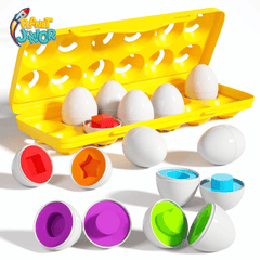 Montessori Matching Eggs Toy Set – Color & Shape Learning for Toddlers | 12 Pcs