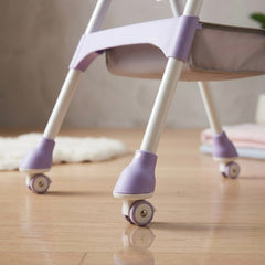 MotherCare Baby Feeding High Chair with Toy Bar – Pink & Purple
