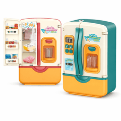 Multi-Function Mini Fridge – Lights, Spray &  Pretend Play Fun