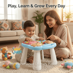 3-in-1 Multi-Functional Baby Walker with Detachable Activity Panel – Learning Push Walker