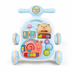 3-in-1 Multi-Functional Baby Walker with Detachable Activity Panel – Learning Push Walker