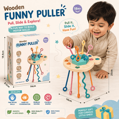 Multi-Sensory Pull String Activity Set – Baby Learning & Fine Motor Skills Trainer