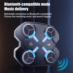 2 in 1 Wall-Mounted Boxing Machine with Bluetooth, Lights & Music