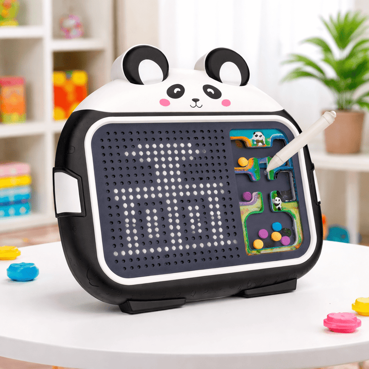 Panda Magnetic Bead Board – 2-in-1 Learning Fun 🐼✨
