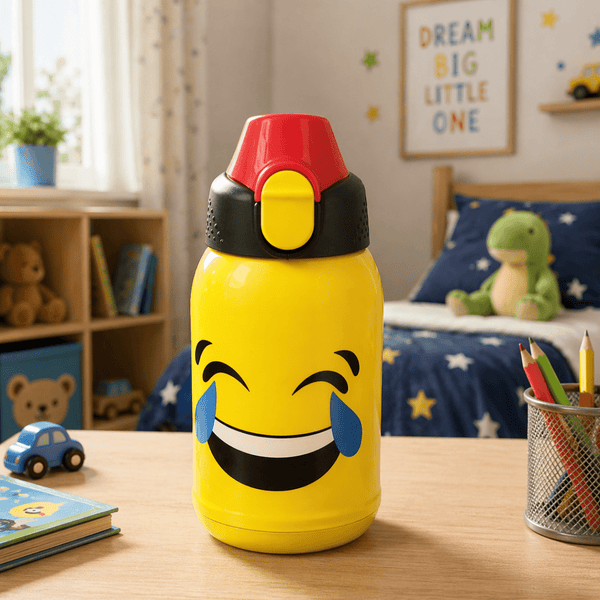 Premium Leak-Proof Smile Themed Water Bottle – BPA-Free Portable Hydration Bottle |500 ML
