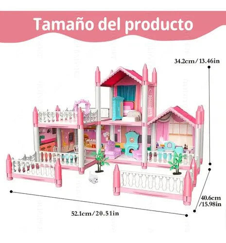 Princess Doll House Villa with Furniture