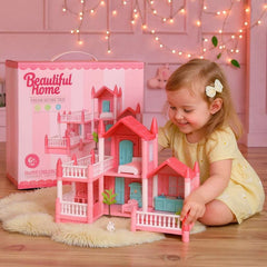Princess Doll House Villa with Furniture