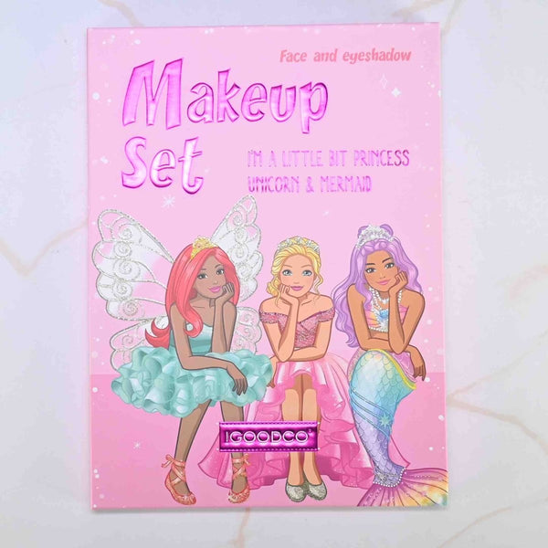 Princess Makeup Book Kit – Kids Foldable Eyeshadow Palette with Mirror 💖👑