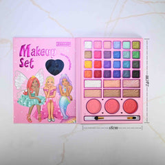 Princess Makeup Book Kit – Kids Foldable Eyeshadow Palette with Mirror 💖👑