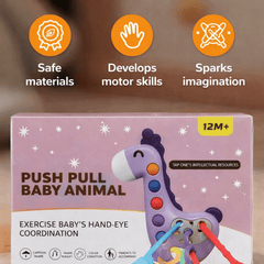 Pull & Sensory Giraffe Hand-Eye Coordination Trainer