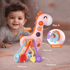 Pull & Sensory Giraffe Hand-Eye Coordination Trainer