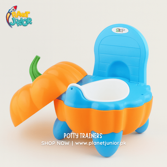 Pumpkin-Shaped Potty Seat for Kids