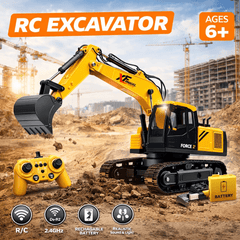 RC Excavator Construction Truck Set with Smoke 🚜