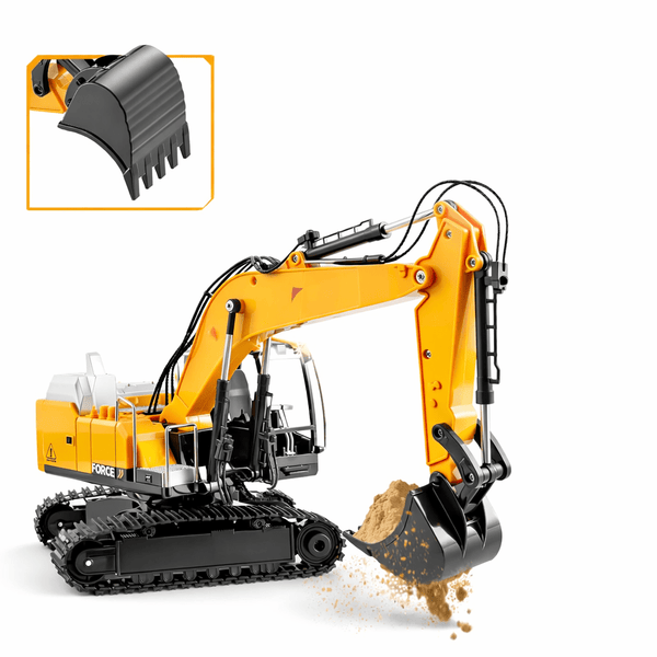 RC Excavator Construction Truck Set with Smoke 🚜