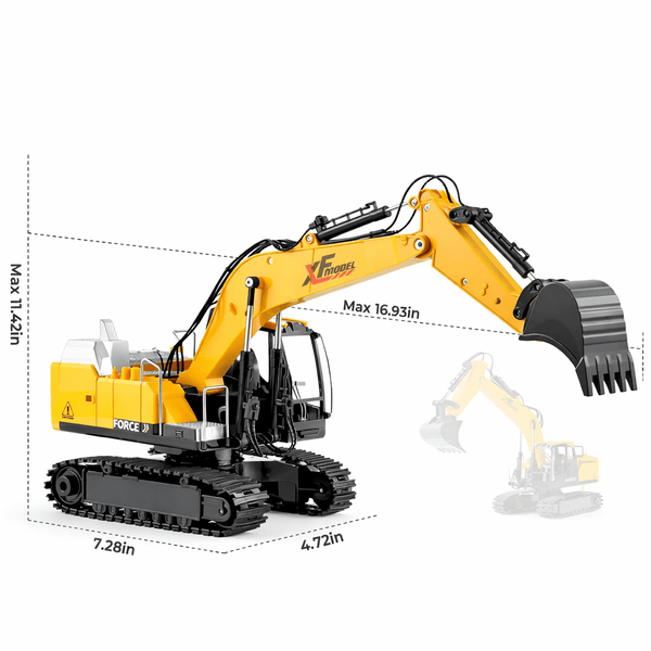 RC Excavator Construction Truck Set with Smoke 🚜