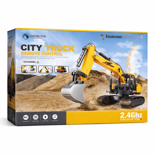 RC Excavator Construction Truck Set with Smoke 🚜