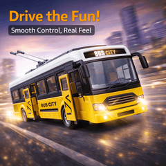 Remote Control City Bus with Lights, Sounds & Opening Doors – Remote Control Bus