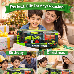 Remote Control Farm Tractor Truck – Heavy Duty Log Transport Set