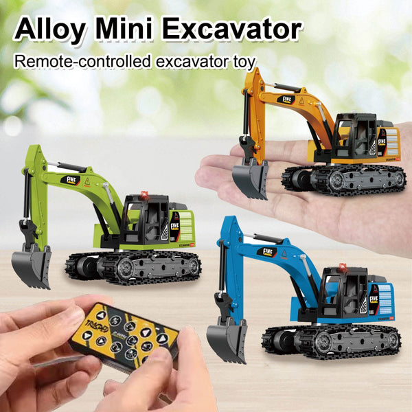 Remote Control Mini Excavator Construction – Remote Digger with Realistic Arm Movement & Multi-Color Options