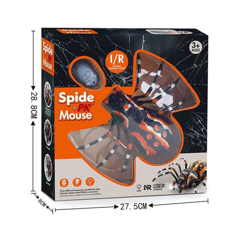 Remote Control Smoke Spider – Infrared Crawling Creature with Light-Up Eyes