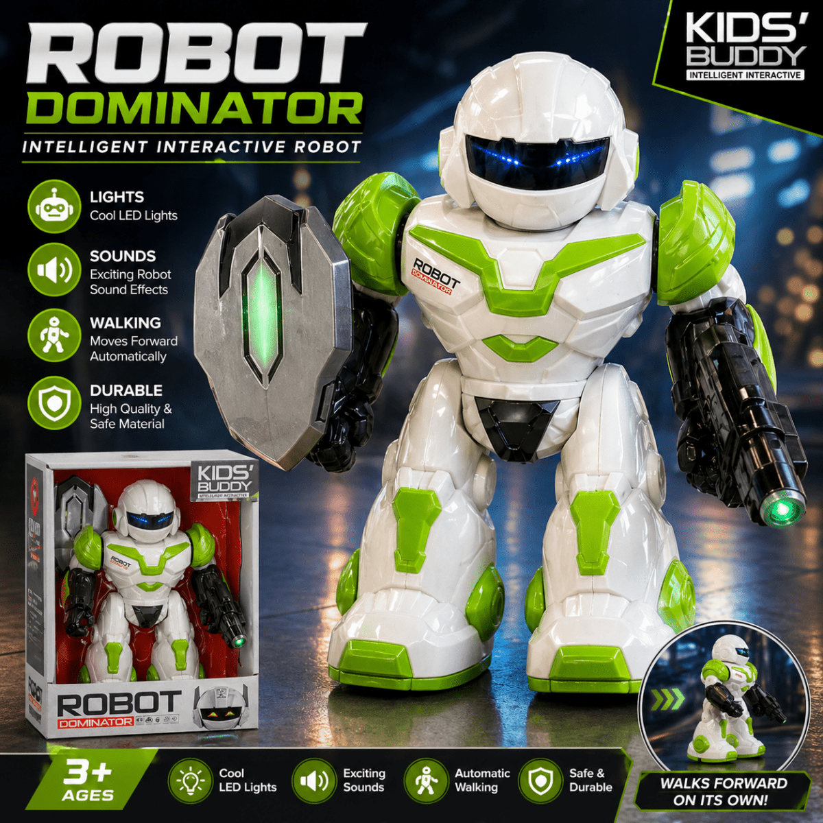 Robot Dominator Interactive Figure – Lights, Sounds & Action Robot
