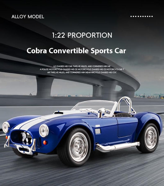1:22 Scale Die-Cast 1965 Shelby Cobra 427 – Classic Performance Car Collectible