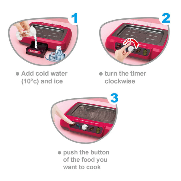 Pretend Play Deep Fryer Cooking Set with Color-Changing Food, Lights, Sounds & Water Spray