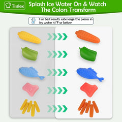 Pretend Play Deep Fryer Cooking Set with Color-Changing Food, Lights, Sounds & Water Spray