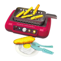 Pretend Play Deep Fryer Cooking Set with Color-Changing Food, Lights, Sounds & Water Spray