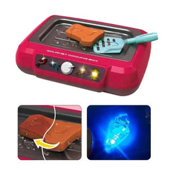 Pretend Play Deep Fryer Cooking Set with Color-Changing Food, Lights, Sounds & Water Spray