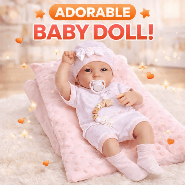 Sleeping Baby Doll – Realistic Soft Baby Doll with Pacifier