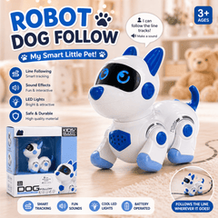 Smart Line-Following Robot Dog – Interactive Learning Companion