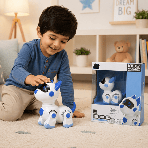 Smart Line-Following Robot Dog – Interactive Learning Companion