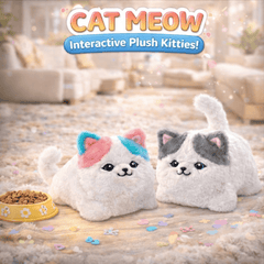 Soft Cat Meow Plush Cat – Interactive Talking & Tail-Wagging