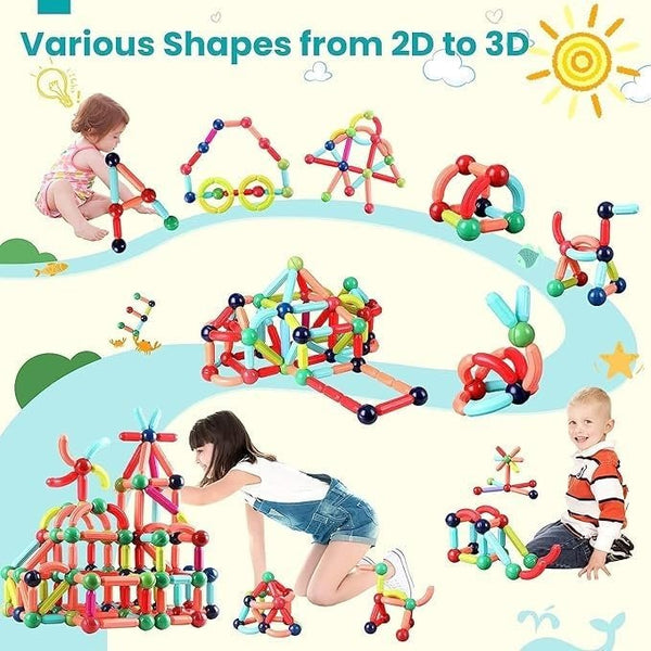 STEM Magnetic Building Blocks | 96 Pcs
