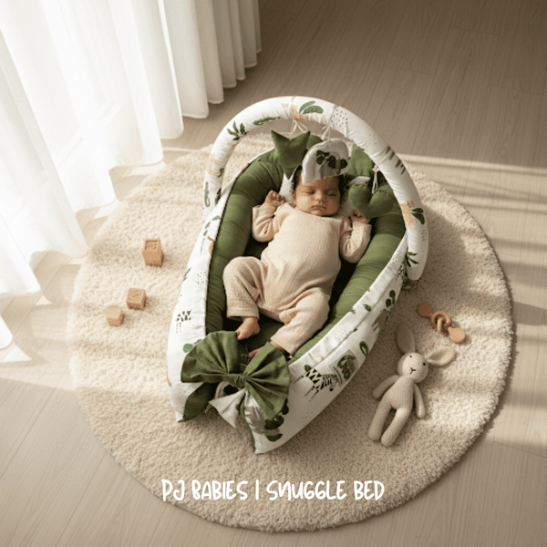 🌿 Sweet Dreams Nature Nest Snuggle Bed 🦒🤍