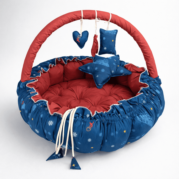 Sweet Dreams Reversible Baby Round Cot & Play Mat