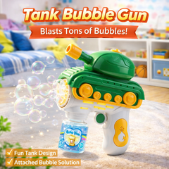 Tank Bubble Gun for Kids – Automatic Bubble Blaster with Fun Tank Design