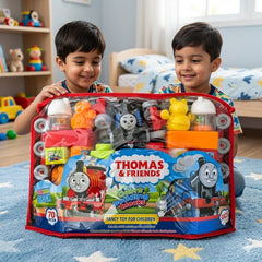 Thomas & Friends Train Blocks Set – DIY 70Pcs Building Track Play Kit with Storage Bag