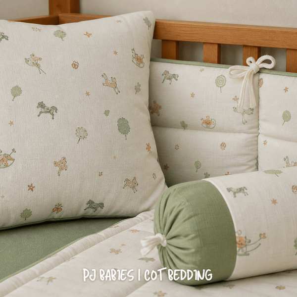 Tiny Tails Garden 9 Pc Cot Bedding Set