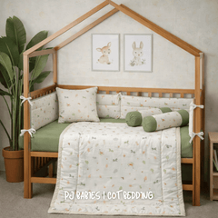 Tiny Tails Garden 9 Pc Cot Bedding Set