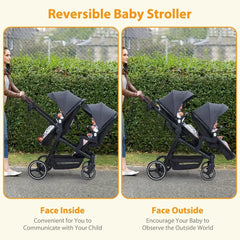 Twin Baby Stroller – Safe, Comfortable & Easy to Maneuver