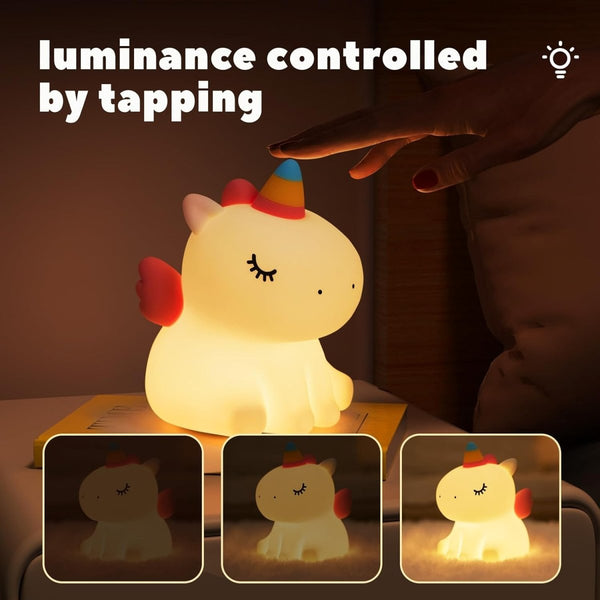 Unicorn Touch Night Lamp – Soft Glow LED Bedside Light
